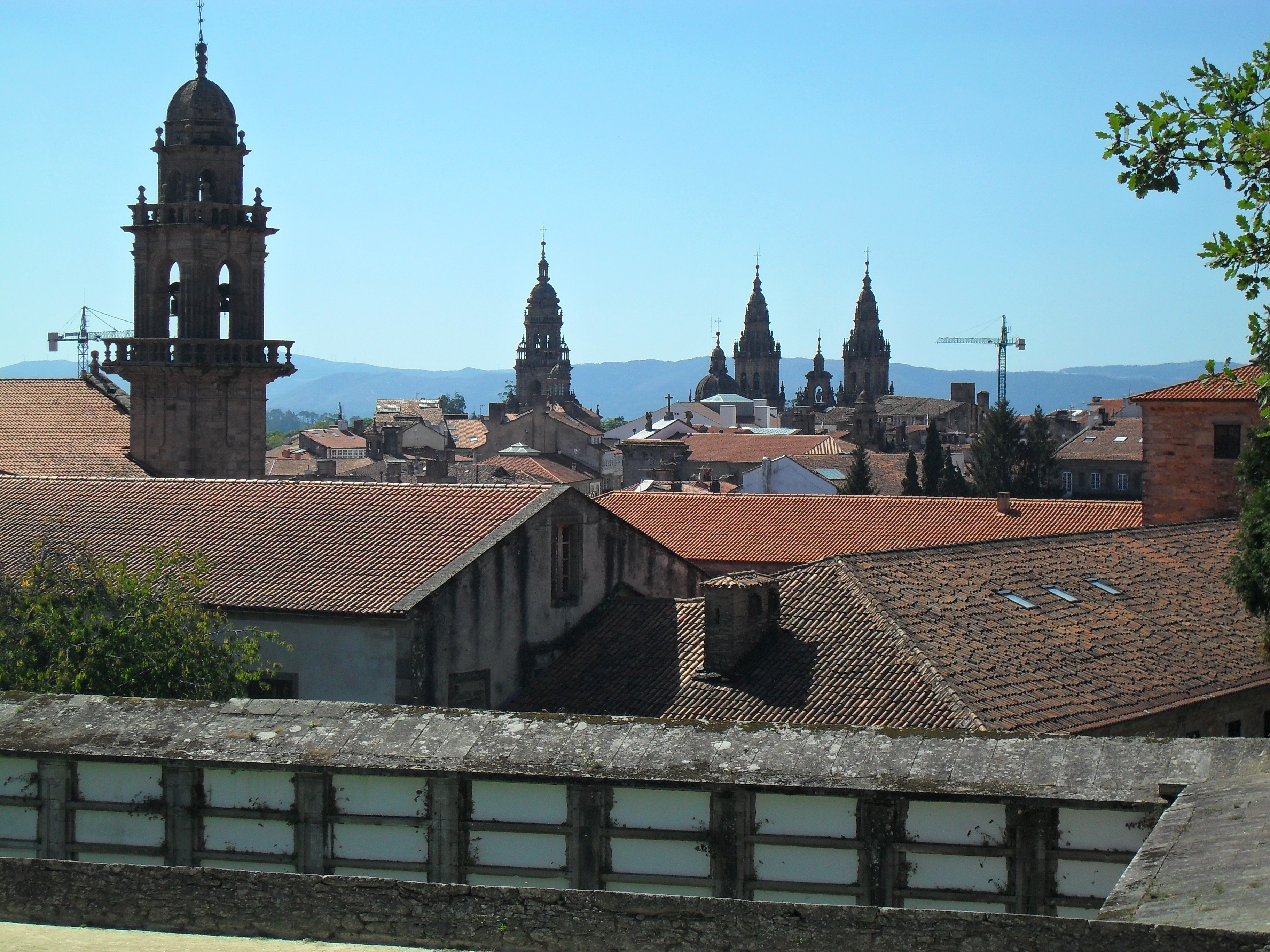 Santiago de Compostela: Blick aus dem Bonaval auf die Altstadt