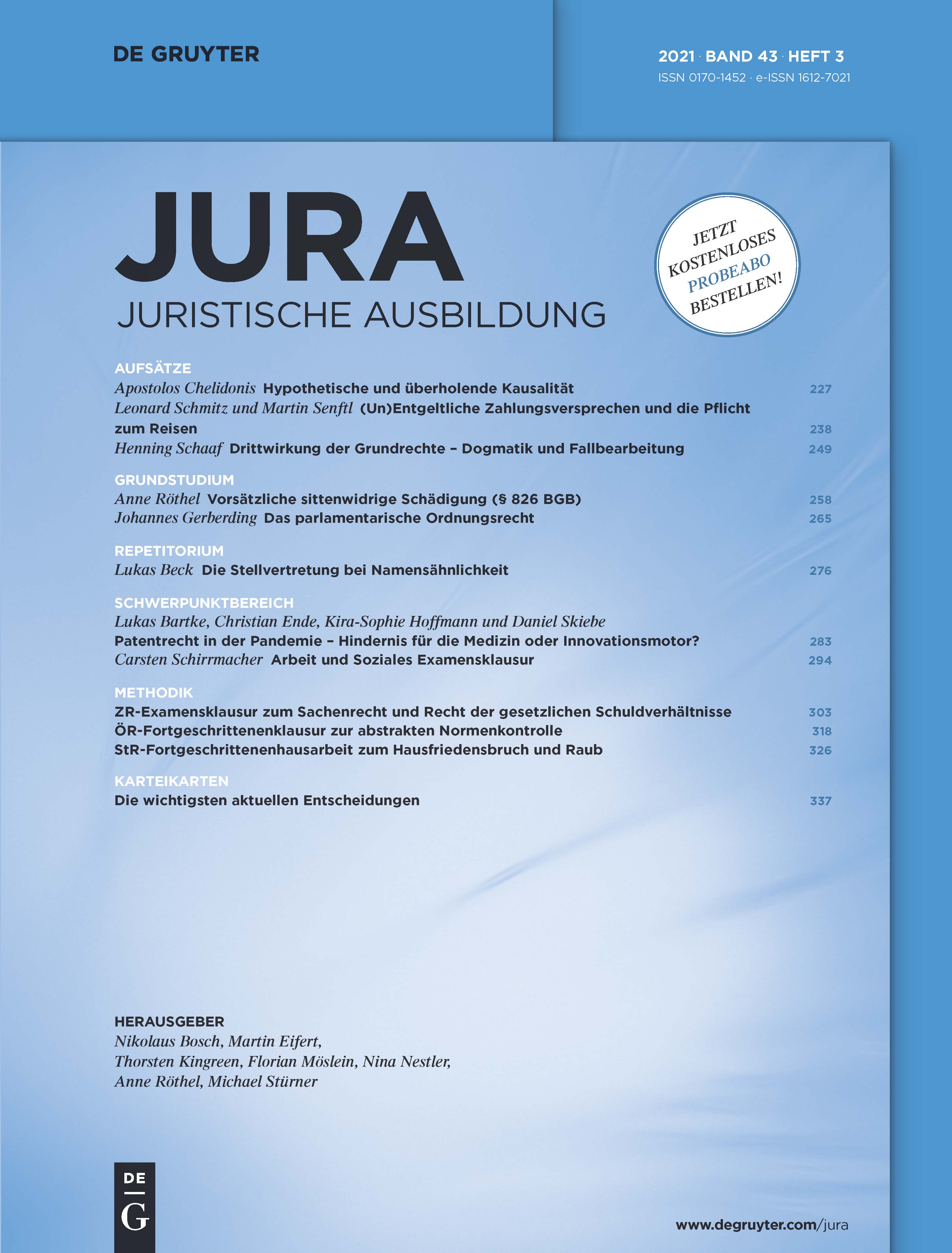 Cover JURA 3/2021